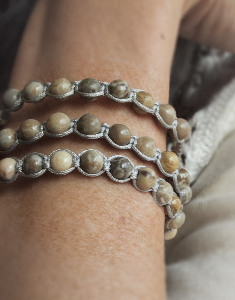 ETERNAL FRIENDSHIP Armband fossile Koralle