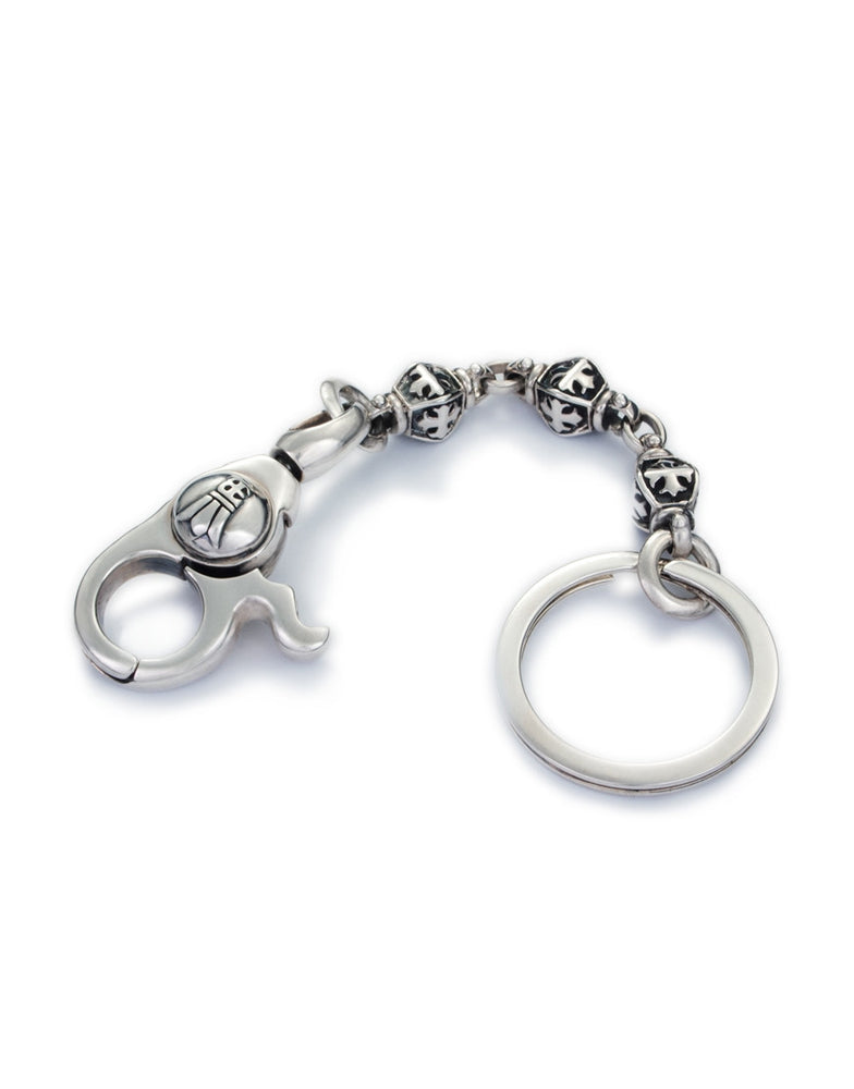 STAR LILLY Schlüsselkette S silber