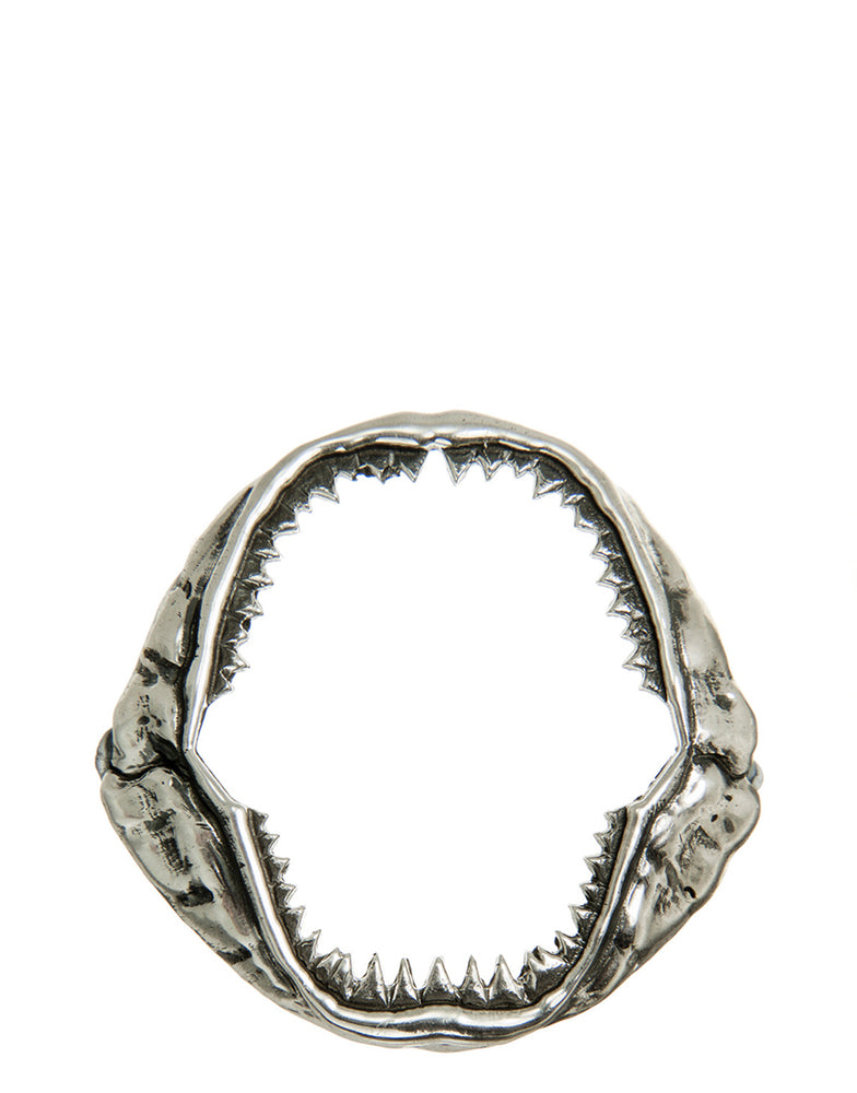 SHARK BITE Anhänger silber oxid