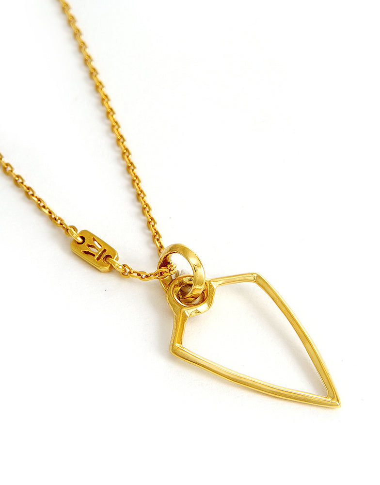 Anhänger Frame klein aus vergoldetem Sterling Silber von EINS BERLIN Geschenkbox