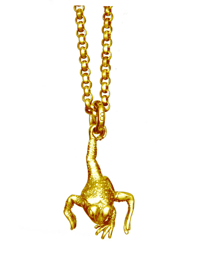 PRINZ FROSCH Anhänger silber gold