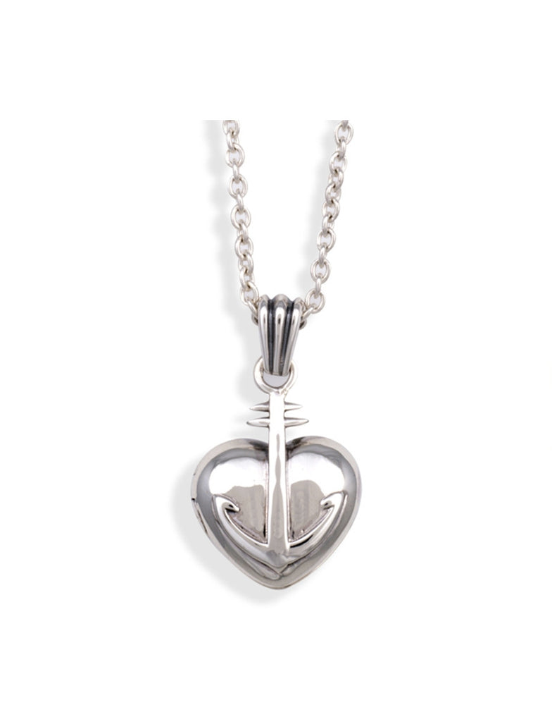 ANKERHERZ Anhänger Medaillon L